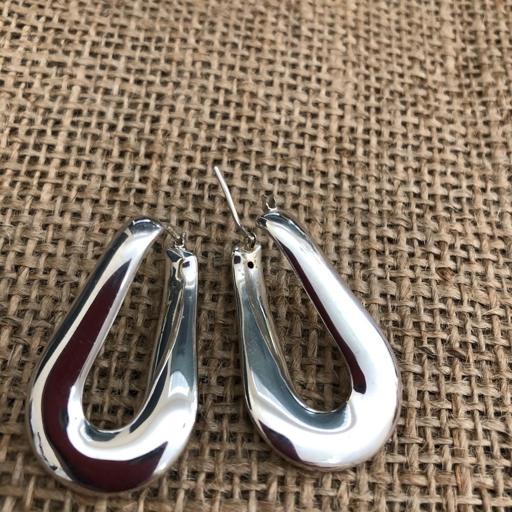Sterling Milor Italy Hinged Earrings
